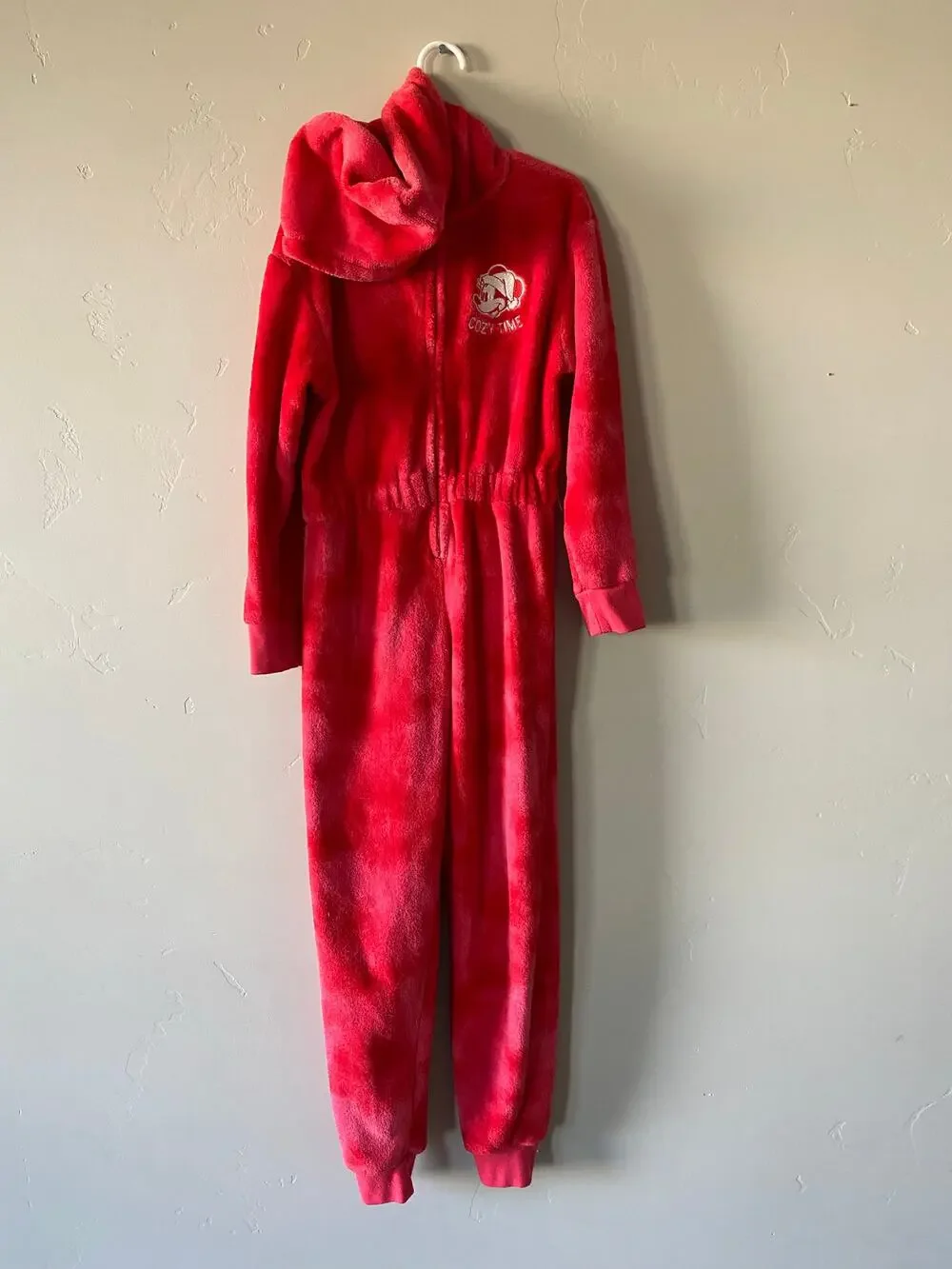 Gap Kids Disney Minnie Mouse “Cozy Time” Soft Hoodie One-Piece Loungewear Comfy